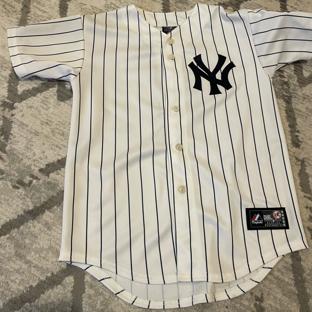 Derek Jeter 2009 New York Yankees World Series White Home Youth Men's Jersey